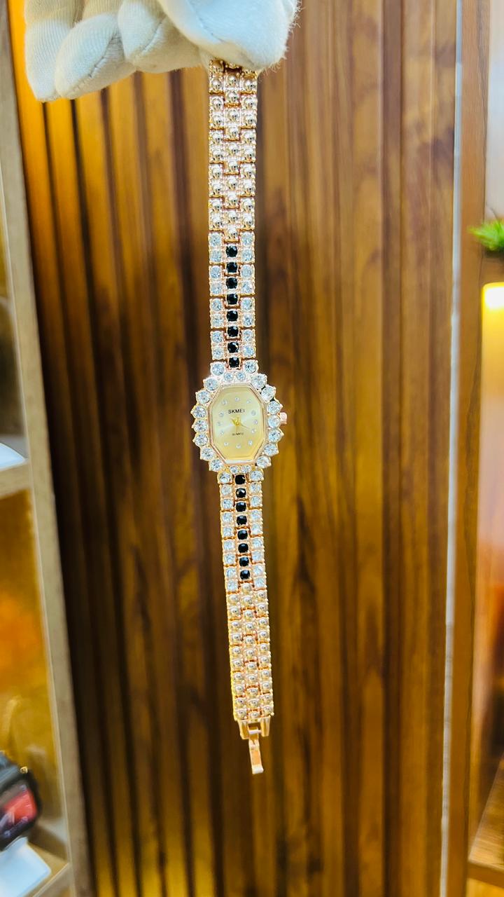 SKMEI LADIES STONE WATCH