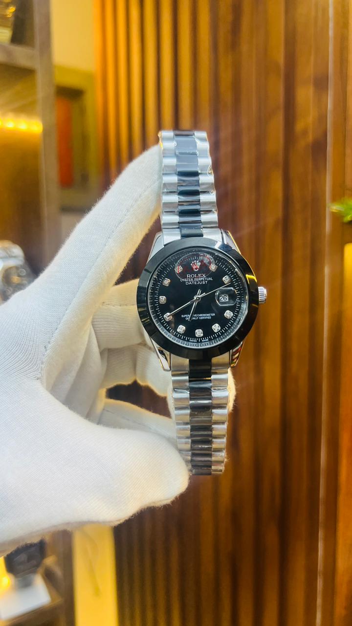 ROLEX JUST DATE BLUE BLACK TWOTONE